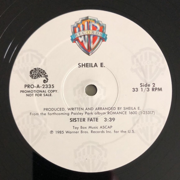 Sheila E. Sister Fate Vinyl Lp '85 - Picture 5 of 8